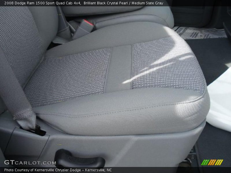 Brilliant Black Crystal Pearl / Medium Slate Gray 2008 Dodge Ram 1500 Sport Quad Cab 4x4