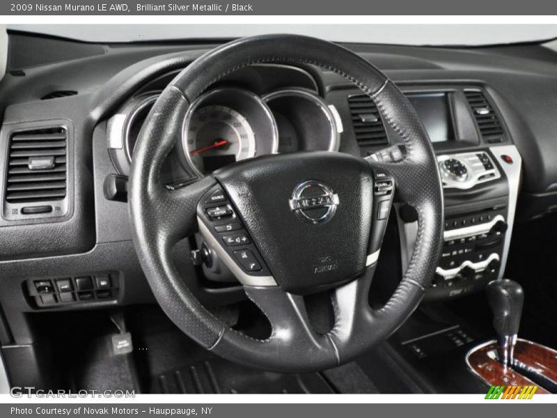 Brilliant Silver Metallic / Black 2009 Nissan Murano LE AWD