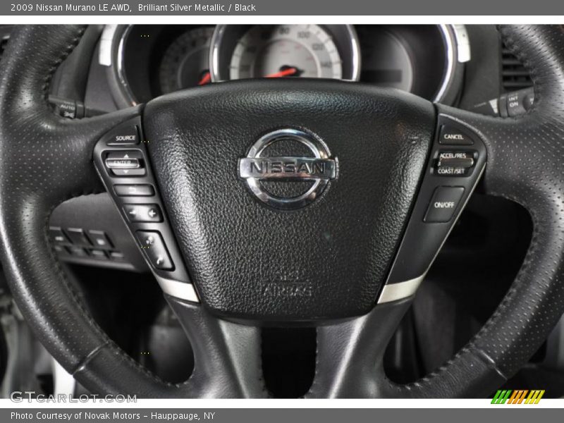 Brilliant Silver Metallic / Black 2009 Nissan Murano LE AWD