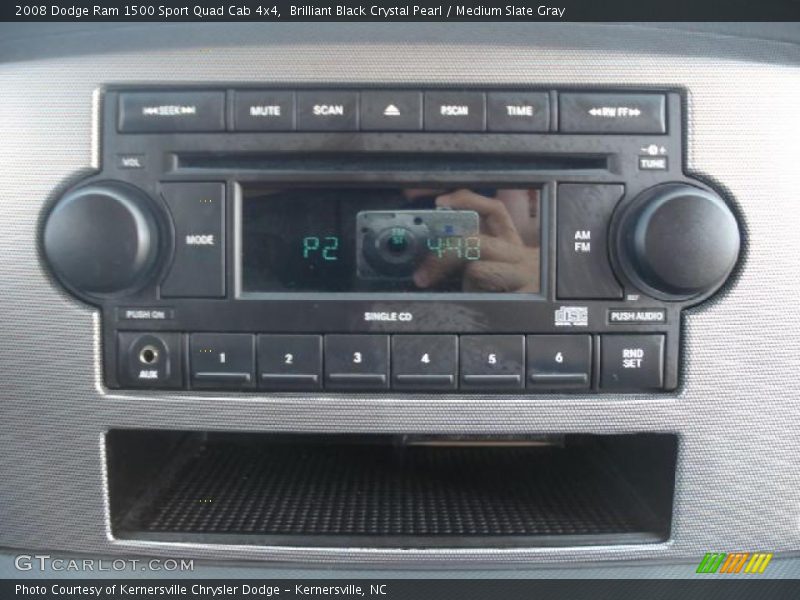 Brilliant Black Crystal Pearl / Medium Slate Gray 2008 Dodge Ram 1500 Sport Quad Cab 4x4