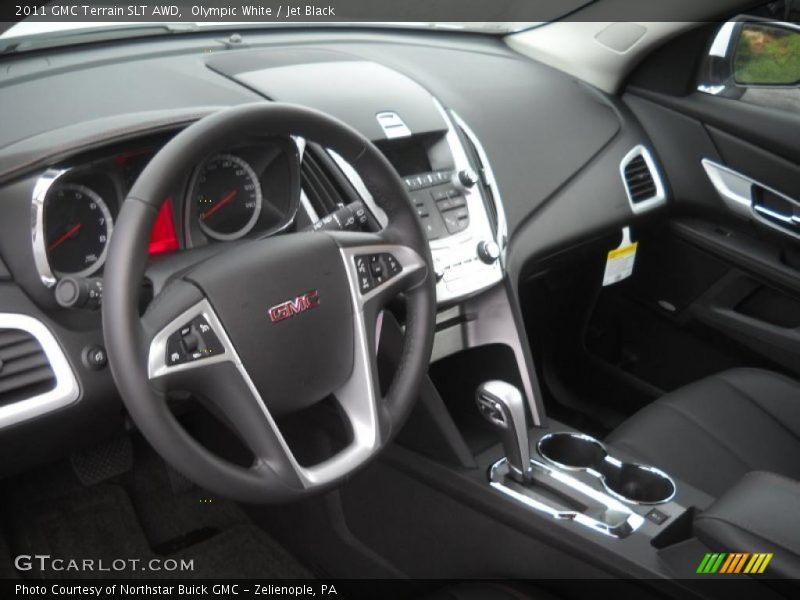 Olympic White / Jet Black 2011 GMC Terrain SLT AWD
