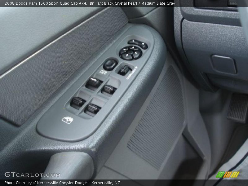 Brilliant Black Crystal Pearl / Medium Slate Gray 2008 Dodge Ram 1500 Sport Quad Cab 4x4