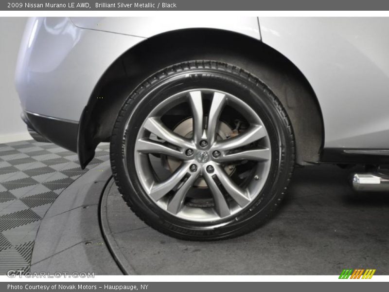 Brilliant Silver Metallic / Black 2009 Nissan Murano LE AWD