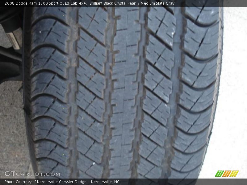 Brilliant Black Crystal Pearl / Medium Slate Gray 2008 Dodge Ram 1500 Sport Quad Cab 4x4