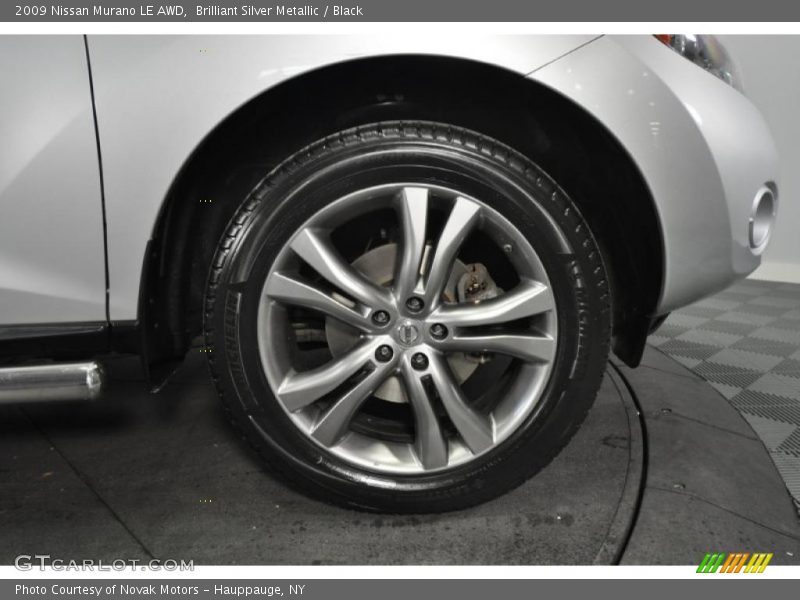 Brilliant Silver Metallic / Black 2009 Nissan Murano LE AWD