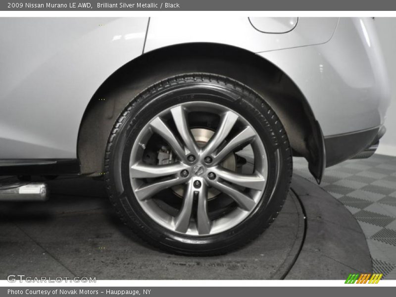 Brilliant Silver Metallic / Black 2009 Nissan Murano LE AWD