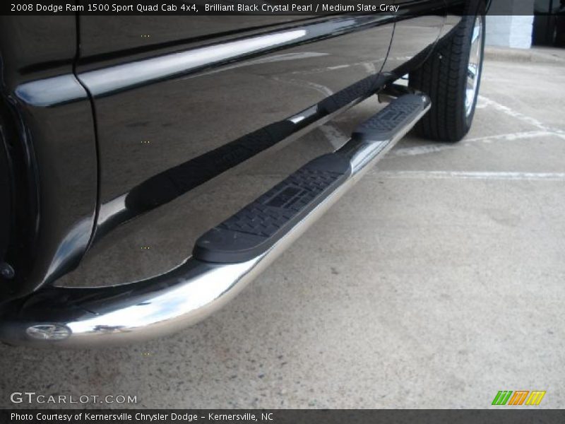 Brilliant Black Crystal Pearl / Medium Slate Gray 2008 Dodge Ram 1500 Sport Quad Cab 4x4