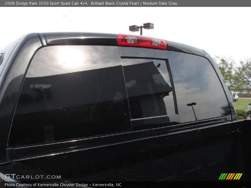 Brilliant Black Crystal Pearl / Medium Slate Gray 2008 Dodge Ram 1500 Sport Quad Cab 4x4