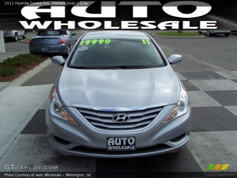 Radiant Silver / Gray 2011 Hyundai Sonata GLS