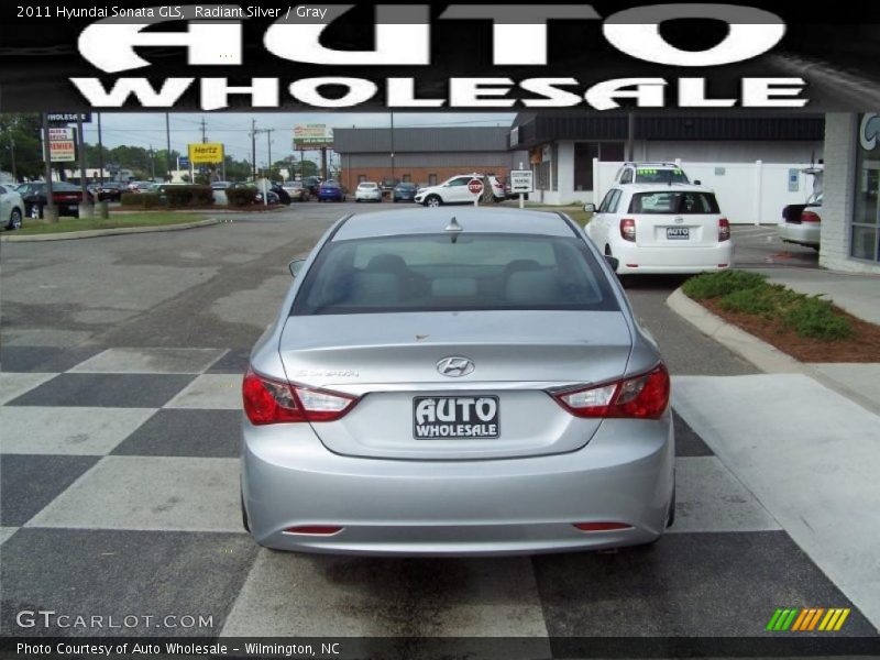 Radiant Silver / Gray 2011 Hyundai Sonata GLS