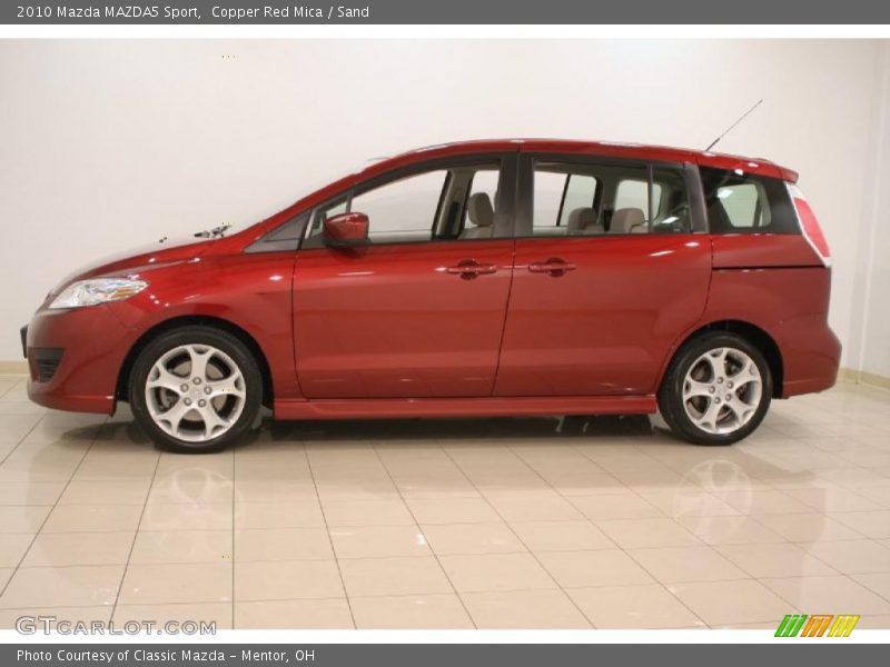 Copper Red Mica / Sand 2010 Mazda MAZDA5 Sport