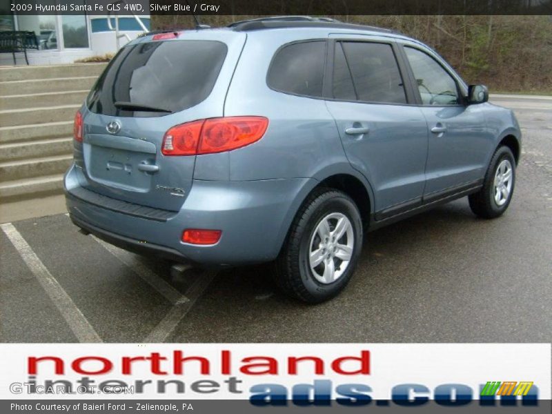 Silver Blue / Gray 2009 Hyundai Santa Fe GLS 4WD