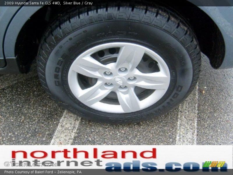 Silver Blue / Gray 2009 Hyundai Santa Fe GLS 4WD