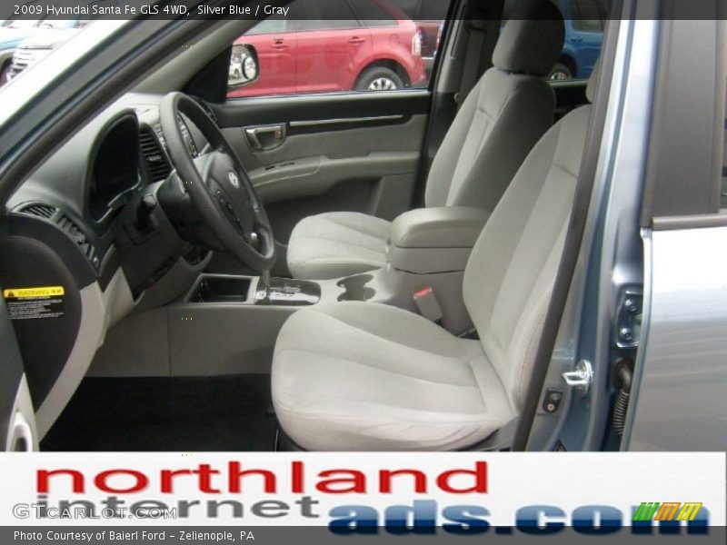 Silver Blue / Gray 2009 Hyundai Santa Fe GLS 4WD