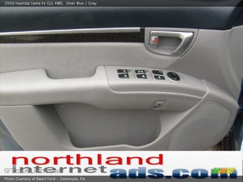 Silver Blue / Gray 2009 Hyundai Santa Fe GLS 4WD