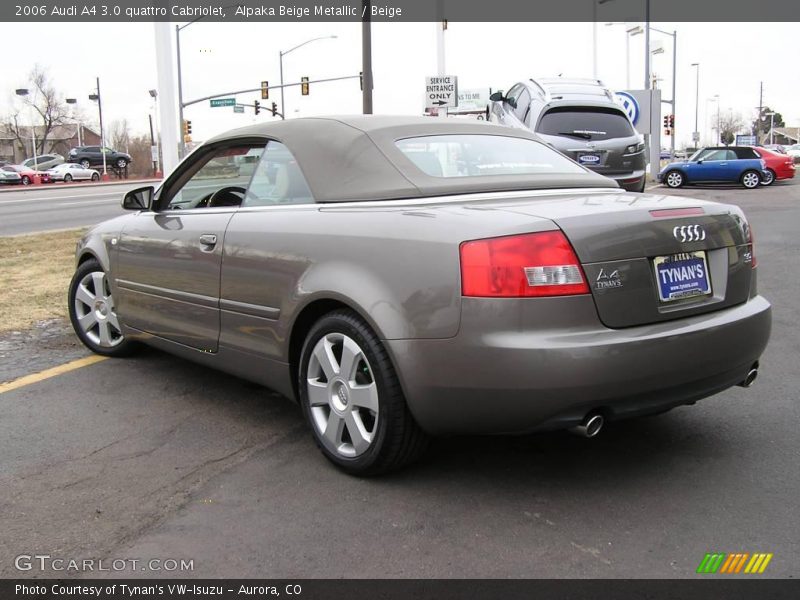 Alpaka Beige Metallic / Beige 2006 Audi A4 3.0 quattro Cabriolet