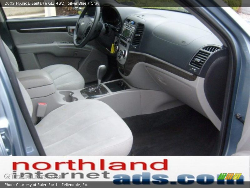 Silver Blue / Gray 2009 Hyundai Santa Fe GLS 4WD