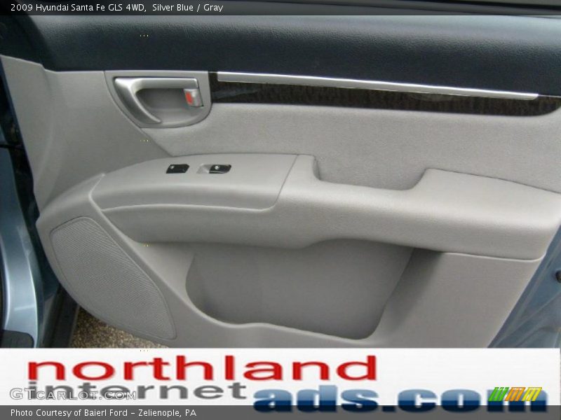 Silver Blue / Gray 2009 Hyundai Santa Fe GLS 4WD