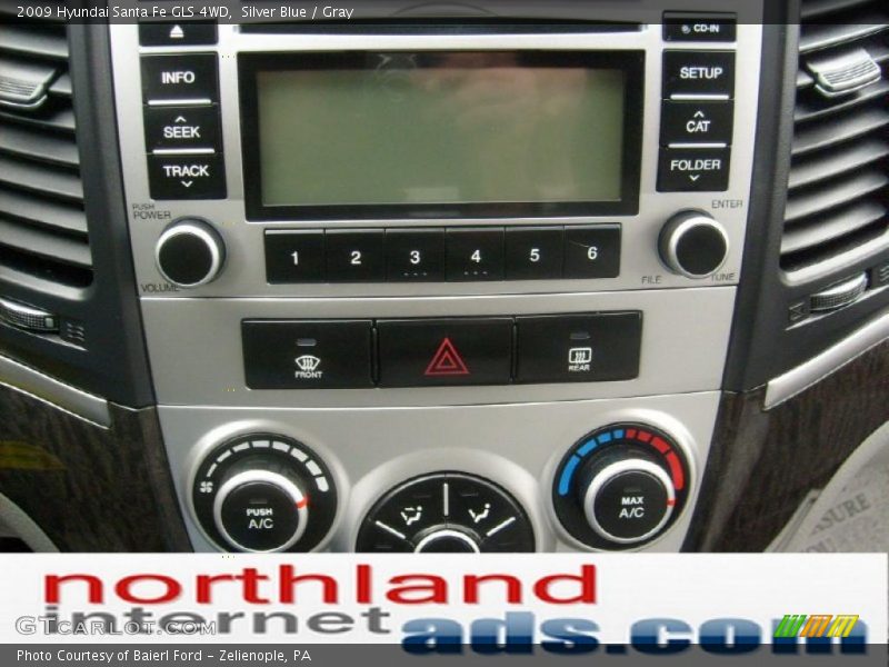 Silver Blue / Gray 2009 Hyundai Santa Fe GLS 4WD