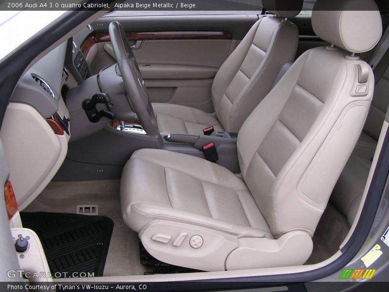 Alpaka Beige Metallic / Beige 2006 Audi A4 3.0 quattro Cabriolet