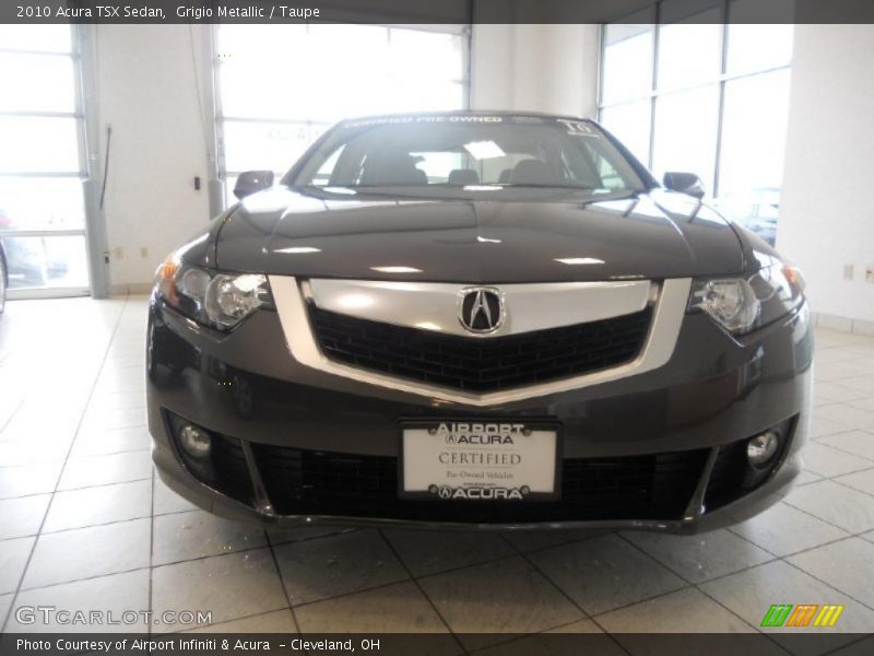 Grigio Metallic / Taupe 2010 Acura TSX Sedan