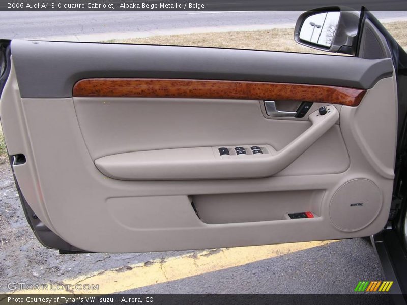 Alpaka Beige Metallic / Beige 2006 Audi A4 3.0 quattro Cabriolet