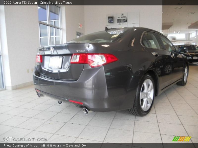 Grigio Metallic / Taupe 2010 Acura TSX Sedan