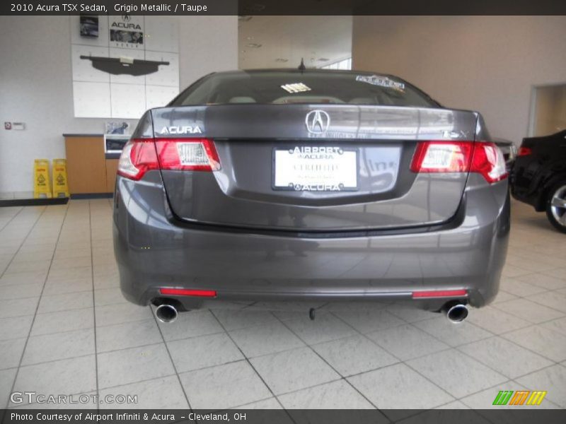 Grigio Metallic / Taupe 2010 Acura TSX Sedan