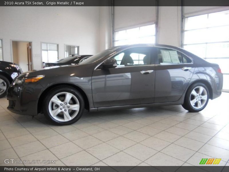 Grigio Metallic / Taupe 2010 Acura TSX Sedan