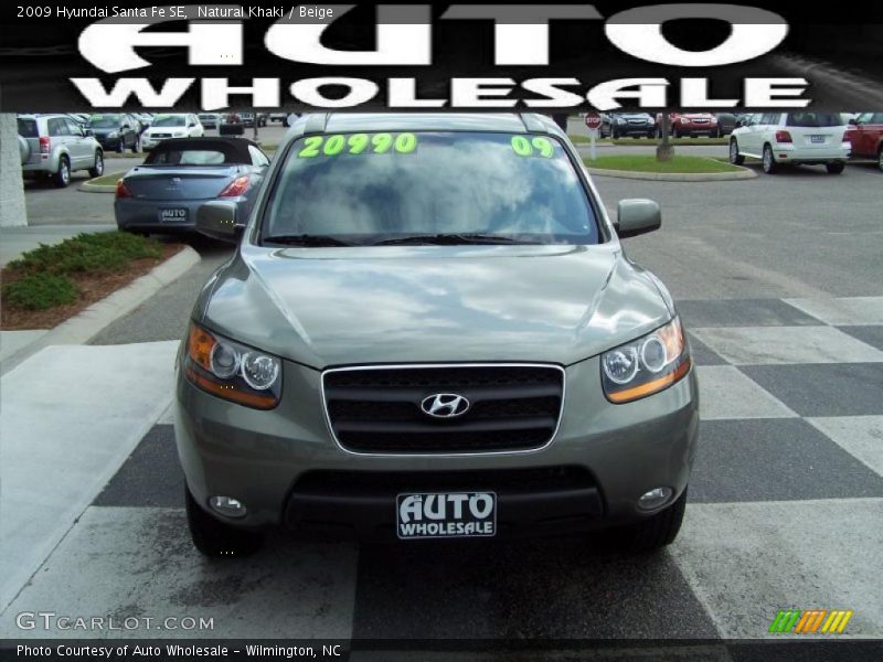 Natural Khaki / Beige 2009 Hyundai Santa Fe SE