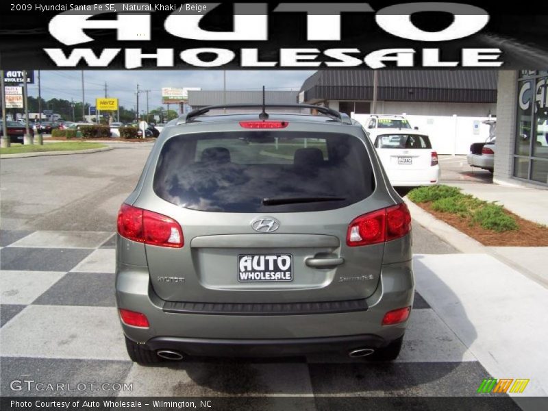 Natural Khaki / Beige 2009 Hyundai Santa Fe SE
