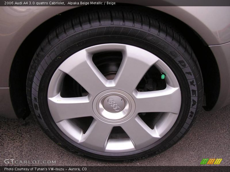 Alpaka Beige Metallic / Beige 2006 Audi A4 3.0 quattro Cabriolet