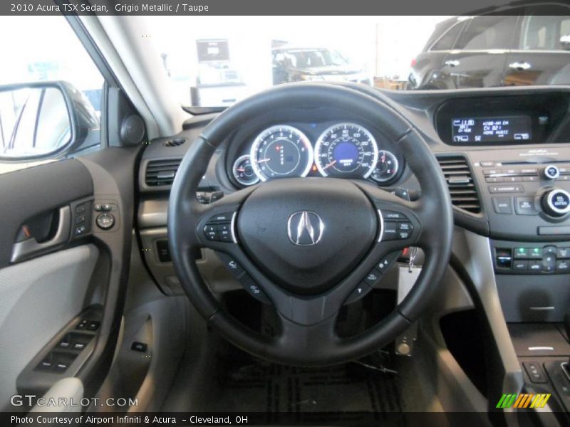 Grigio Metallic / Taupe 2010 Acura TSX Sedan