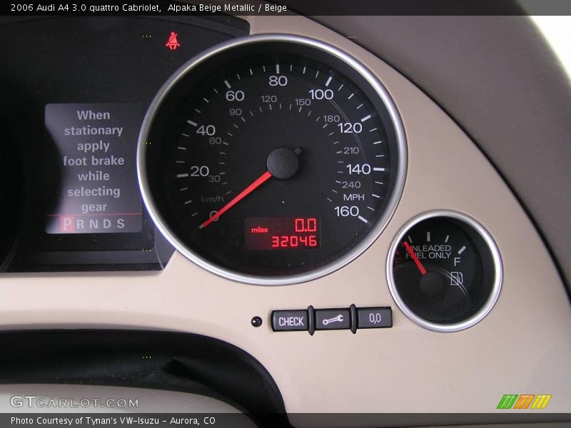 Alpaka Beige Metallic / Beige 2006 Audi A4 3.0 quattro Cabriolet