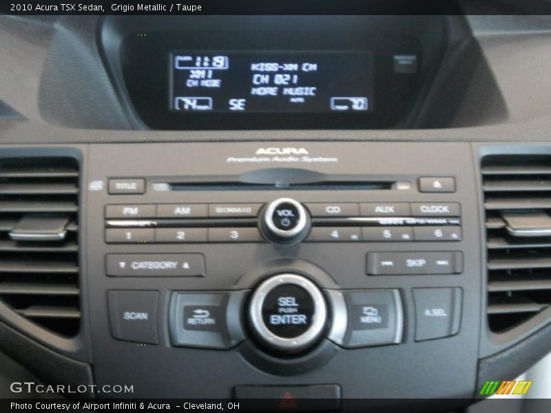 Grigio Metallic / Taupe 2010 Acura TSX Sedan