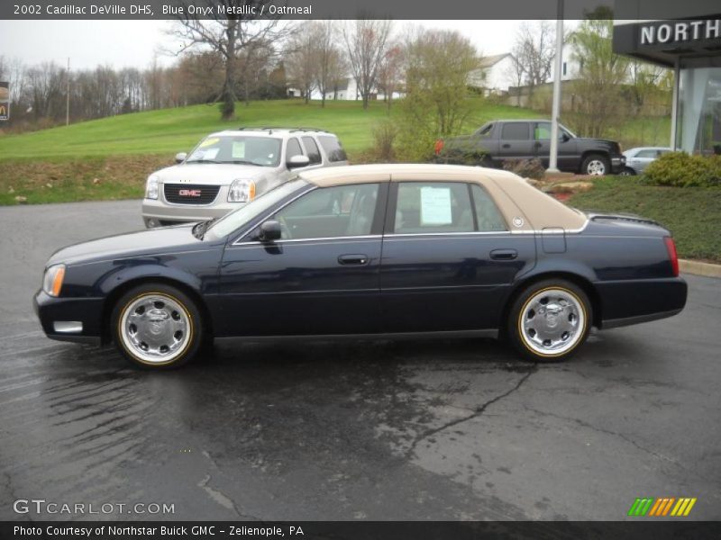 Blue Onyx Metallic / Oatmeal 2002 Cadillac DeVille DHS