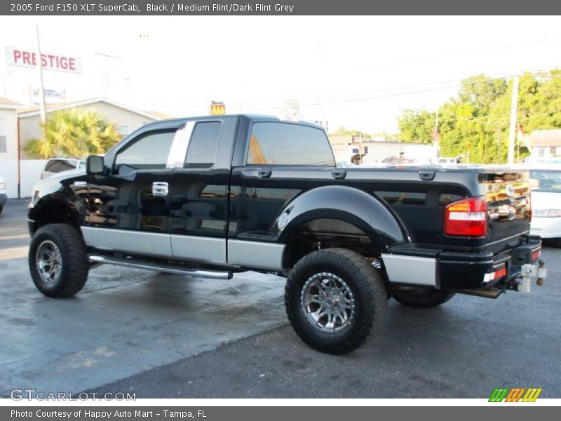 Black / Medium Flint/Dark Flint Grey 2005 Ford F150 XLT SuperCab