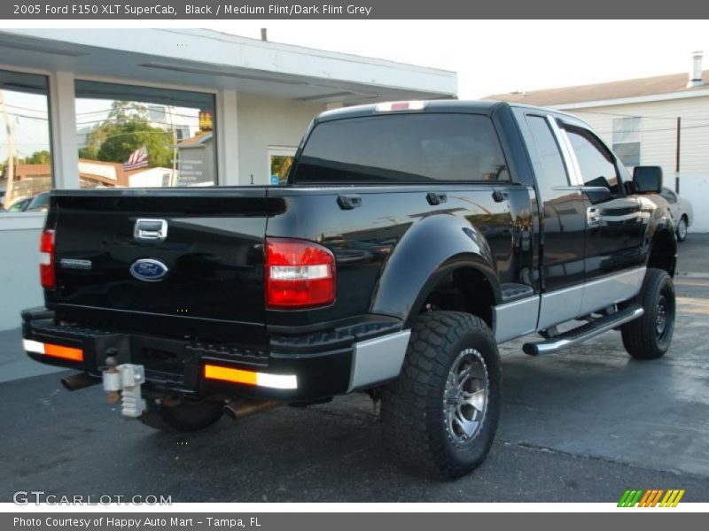 Black / Medium Flint/Dark Flint Grey 2005 Ford F150 XLT SuperCab