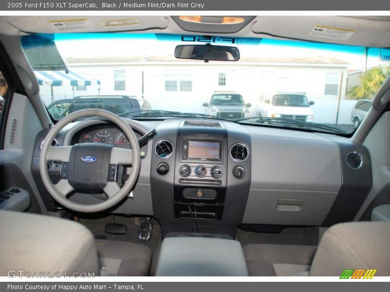 Black / Medium Flint/Dark Flint Grey 2005 Ford F150 XLT SuperCab