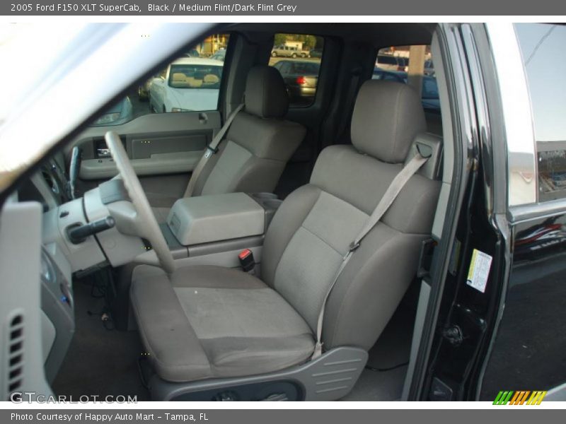 Black / Medium Flint/Dark Flint Grey 2005 Ford F150 XLT SuperCab