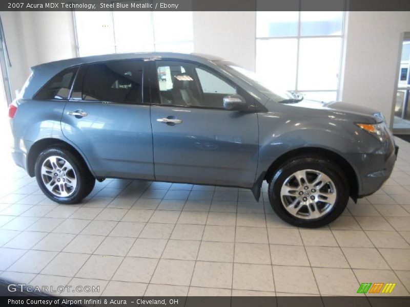 Steel Blue Metallic / Ebony 2007 Acura MDX Technology