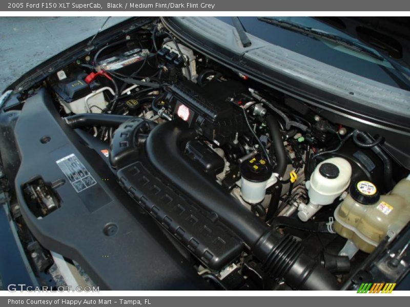 Black / Medium Flint/Dark Flint Grey 2005 Ford F150 XLT SuperCab