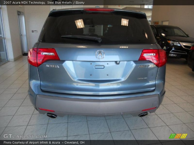 Steel Blue Metallic / Ebony 2007 Acura MDX Technology