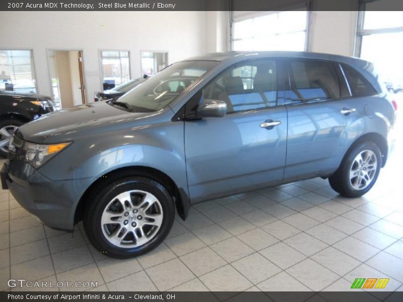 Steel Blue Metallic / Ebony 2007 Acura MDX Technology