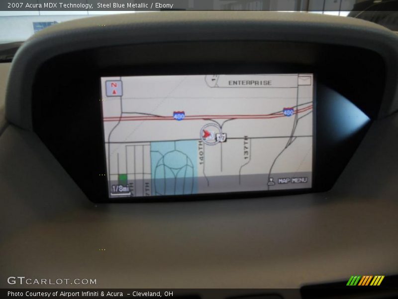 Steel Blue Metallic / Ebony 2007 Acura MDX Technology