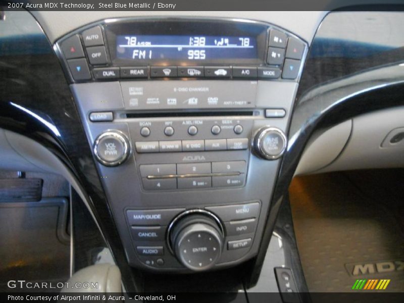 Steel Blue Metallic / Ebony 2007 Acura MDX Technology