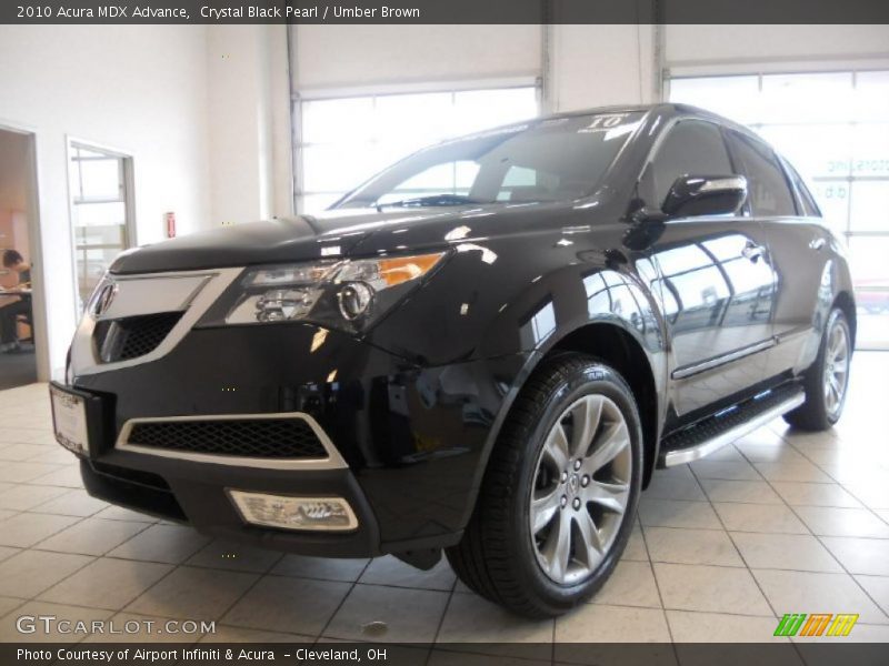Crystal Black Pearl / Umber Brown 2010 Acura MDX Advance