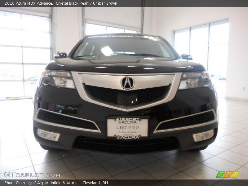 Crystal Black Pearl / Umber Brown 2010 Acura MDX Advance