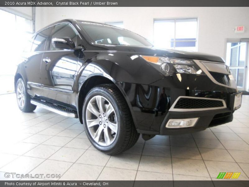 Crystal Black Pearl / Umber Brown 2010 Acura MDX Advance