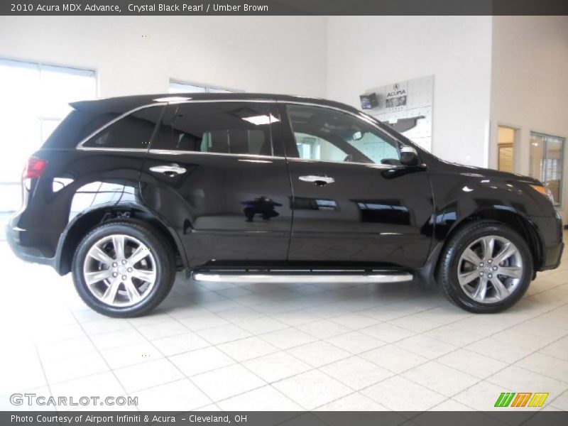 Crystal Black Pearl / Umber Brown 2010 Acura MDX Advance